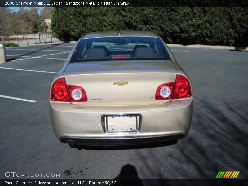 Sandstone Metallic / Titanium Gray 2008 Chevrolet Malibu LS Sedan