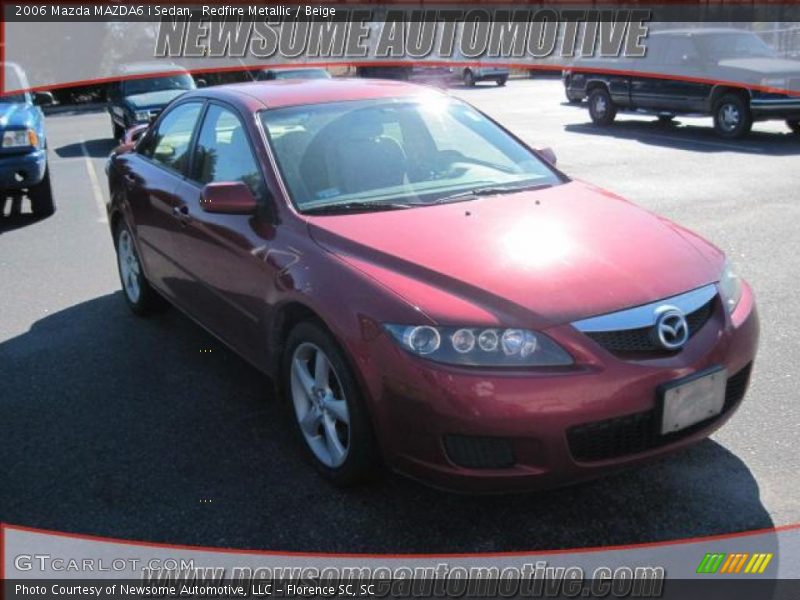 Redfire Metallic / Beige 2006 Mazda MAZDA6 i Sedan