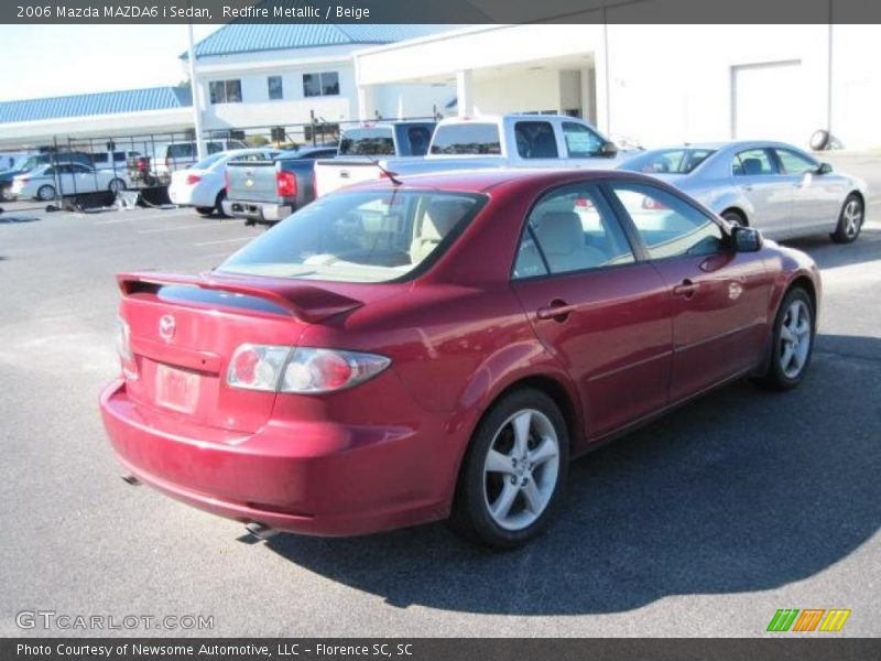 Redfire Metallic / Beige 2006 Mazda MAZDA6 i Sedan