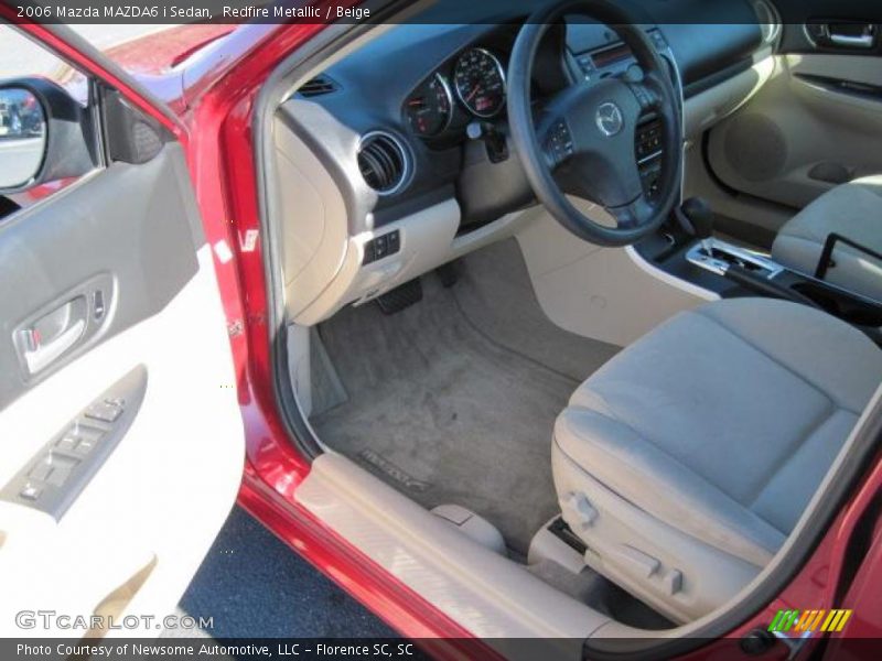 Redfire Metallic / Beige 2006 Mazda MAZDA6 i Sedan