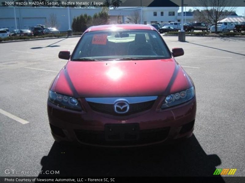Redfire Metallic / Beige 2006 Mazda MAZDA6 i Sedan