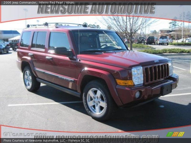 Inferno Red Pearl / Khaki 2006 Jeep Commander