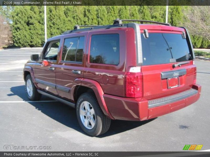 Inferno Red Pearl / Khaki 2006 Jeep Commander