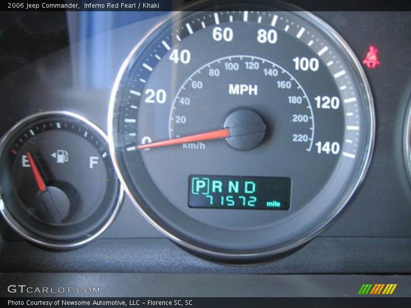 Inferno Red Pearl / Khaki 2006 Jeep Commander