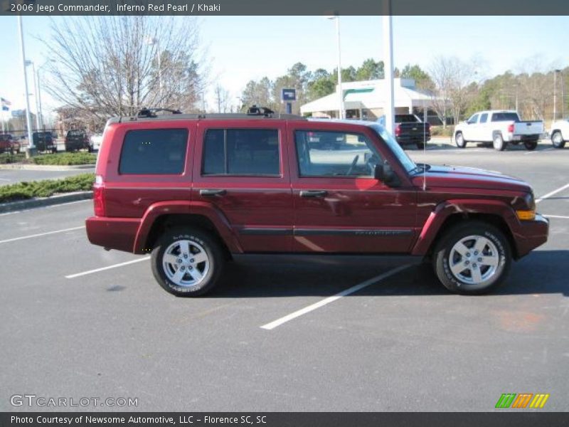 Inferno Red Pearl / Khaki 2006 Jeep Commander