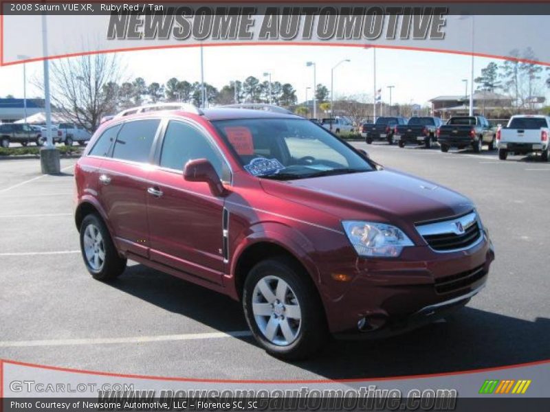 Ruby Red / Tan 2008 Saturn VUE XR