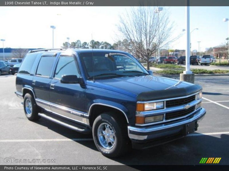 Indigo Blue Metallic / Gray 1998 Chevrolet Tahoe LT