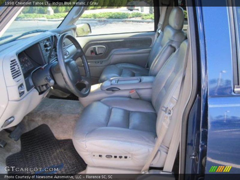 Indigo Blue Metallic / Gray 1998 Chevrolet Tahoe LT