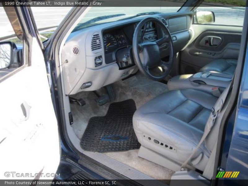 Indigo Blue Metallic / Gray 1998 Chevrolet Tahoe LT