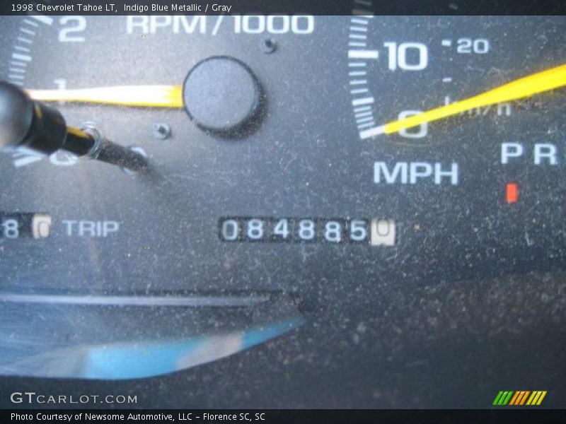 Indigo Blue Metallic / Gray 1998 Chevrolet Tahoe LT
