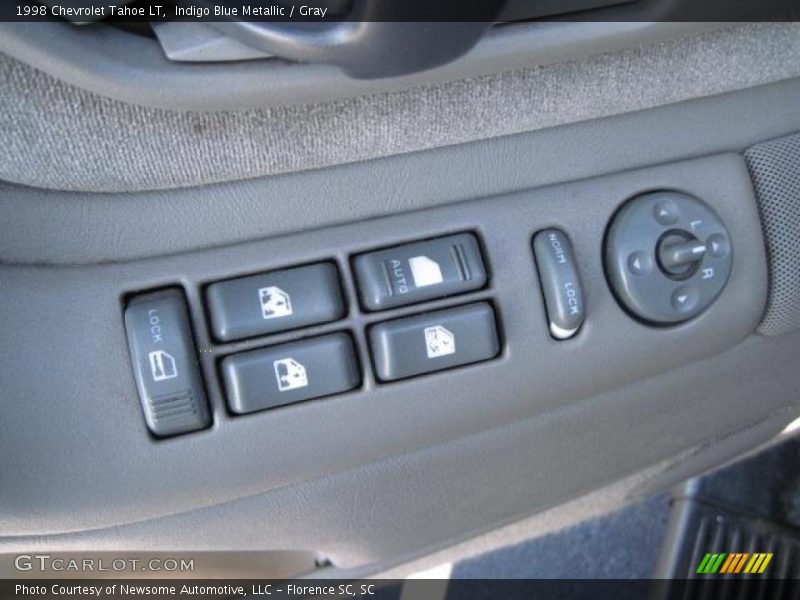 Indigo Blue Metallic / Gray 1998 Chevrolet Tahoe LT