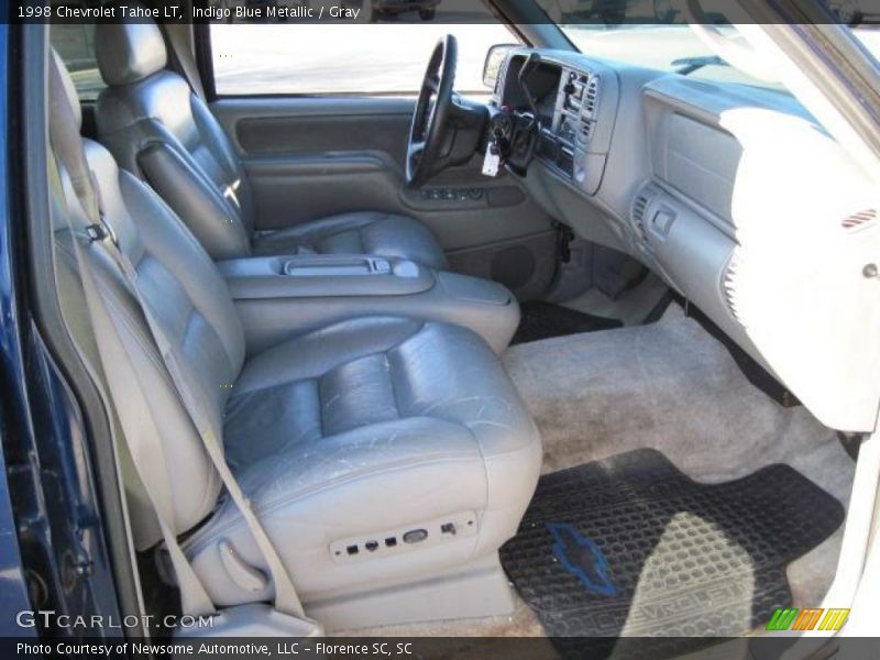 Indigo Blue Metallic / Gray 1998 Chevrolet Tahoe LT