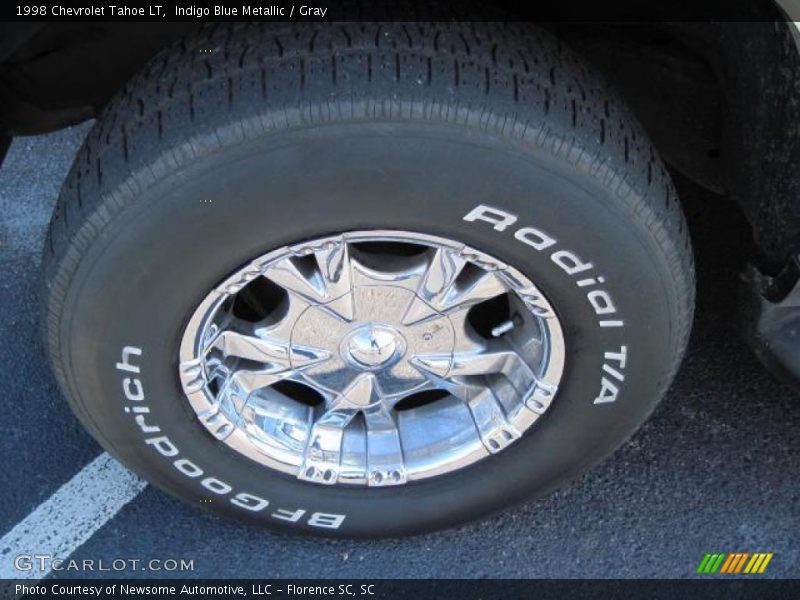 Indigo Blue Metallic / Gray 1998 Chevrolet Tahoe LT