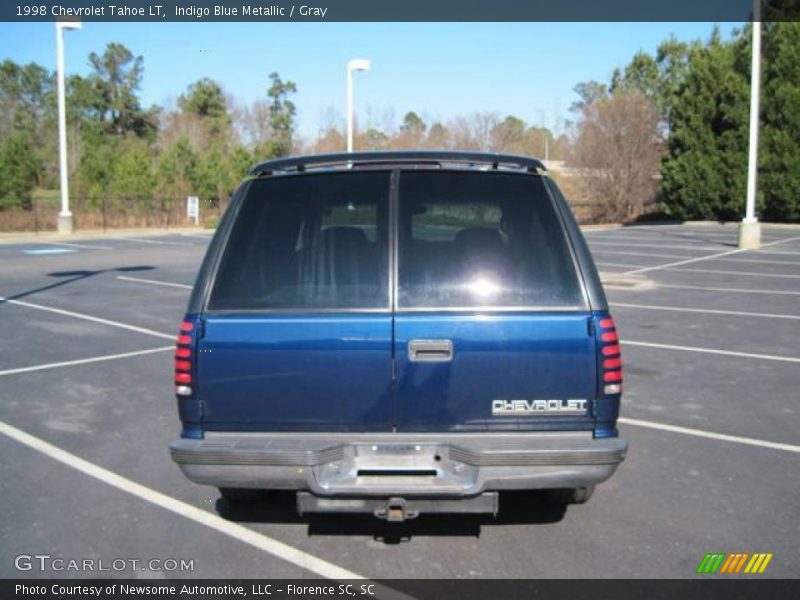 Indigo Blue Metallic / Gray 1998 Chevrolet Tahoe LT