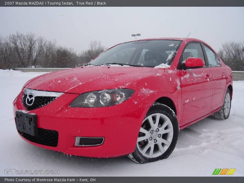 True Red / Black 2007 Mazda MAZDA3 i Touring Sedan