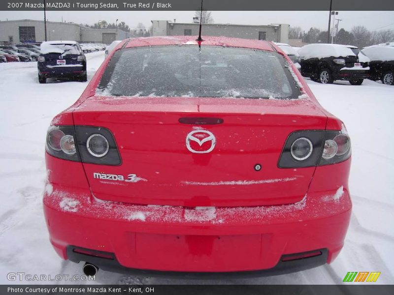 True Red / Black 2007 Mazda MAZDA3 i Touring Sedan