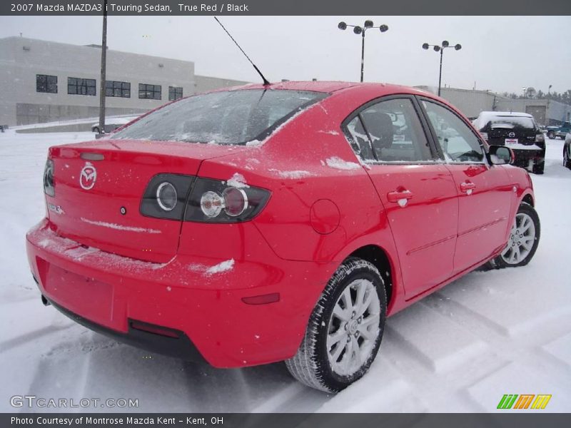 True Red / Black 2007 Mazda MAZDA3 i Touring Sedan