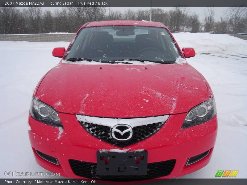 True Red / Black 2007 Mazda MAZDA3 i Touring Sedan