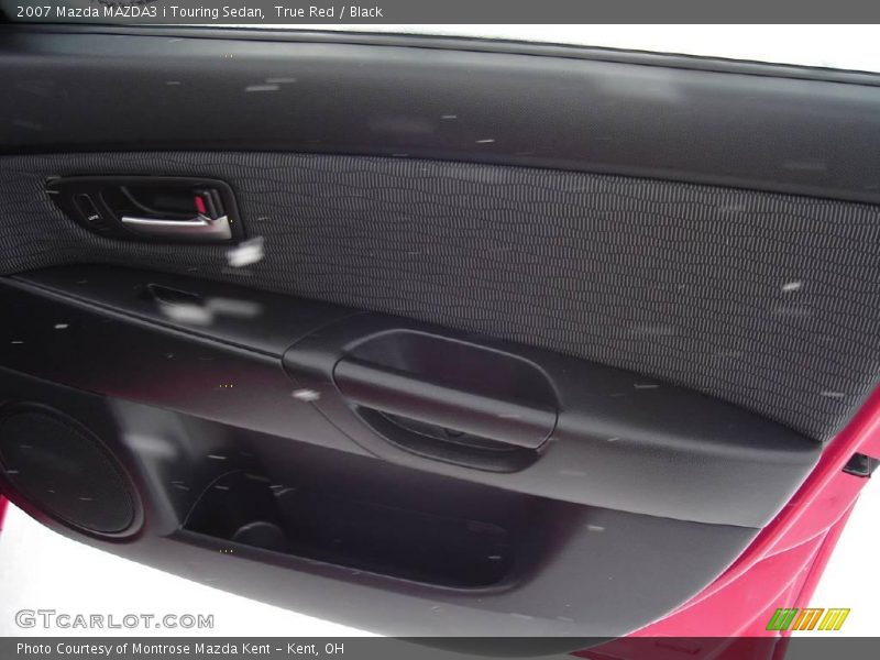 True Red / Black 2007 Mazda MAZDA3 i Touring Sedan