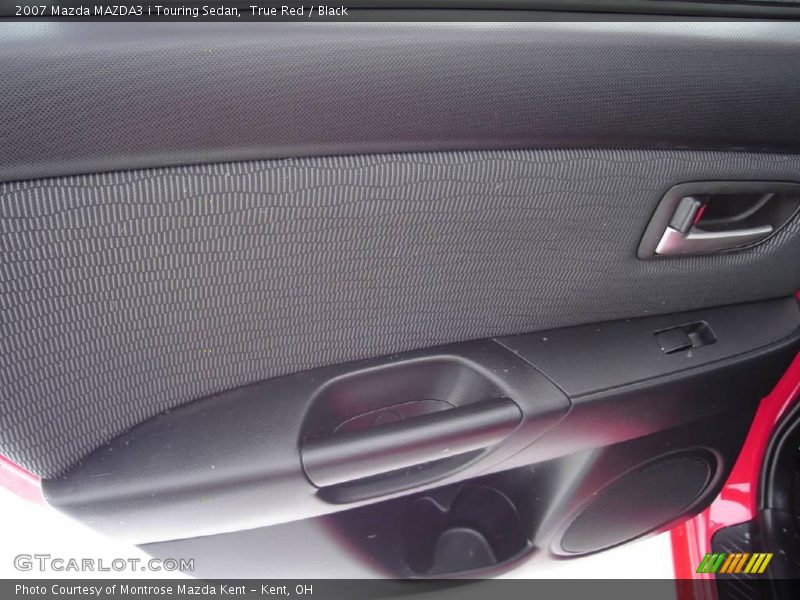 True Red / Black 2007 Mazda MAZDA3 i Touring Sedan