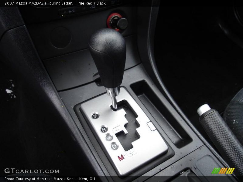 True Red / Black 2007 Mazda MAZDA3 i Touring Sedan
