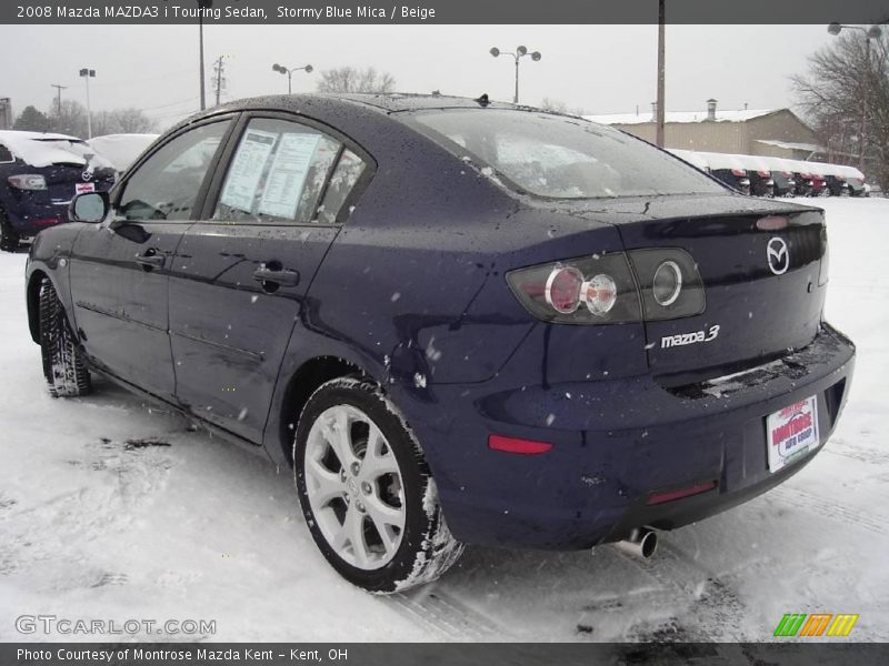 Stormy Blue Mica / Beige 2008 Mazda MAZDA3 i Touring Sedan