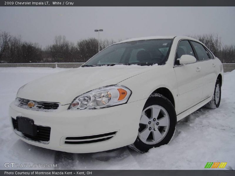 White / Gray 2009 Chevrolet Impala LT