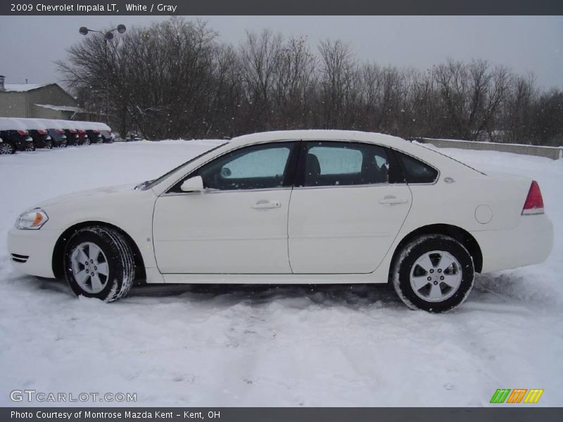 White / Gray 2009 Chevrolet Impala LT