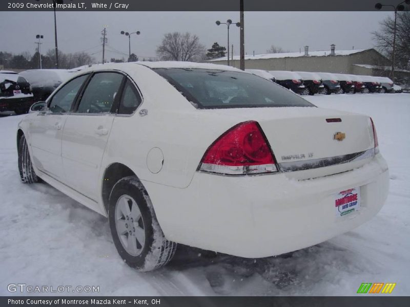 White / Gray 2009 Chevrolet Impala LT
