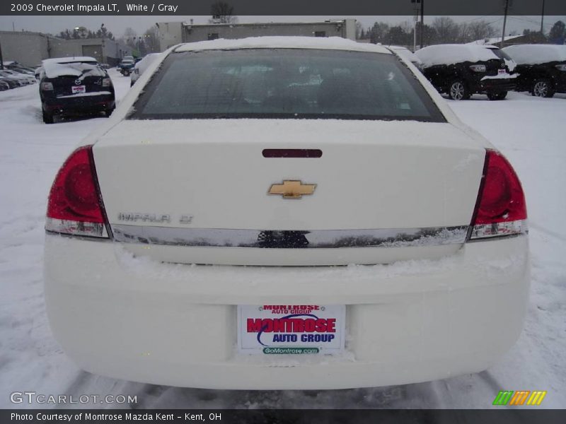 White / Gray 2009 Chevrolet Impala LT