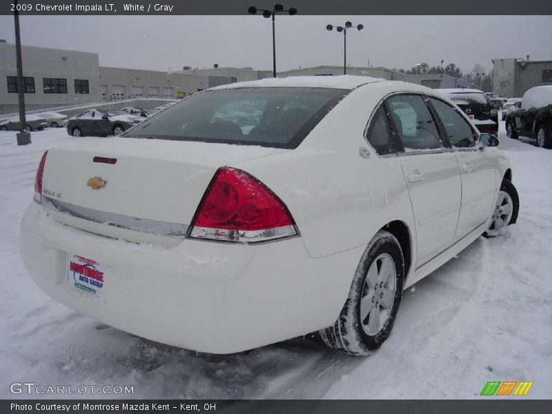 White / Gray 2009 Chevrolet Impala LT