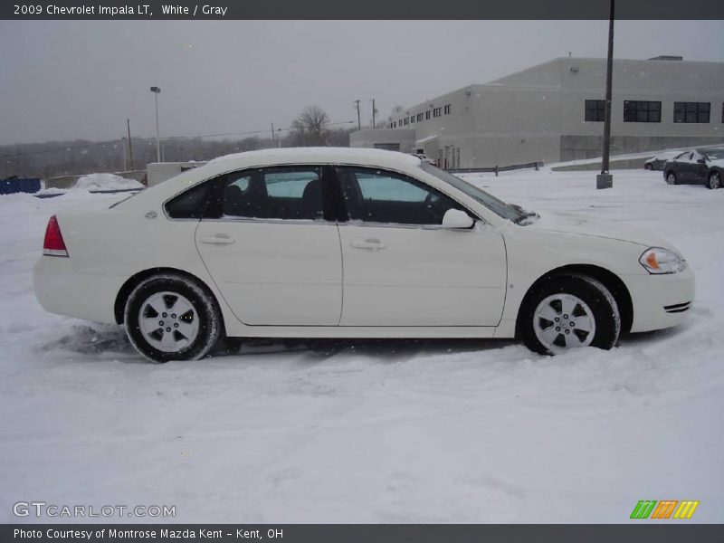 White / Gray 2009 Chevrolet Impala LT