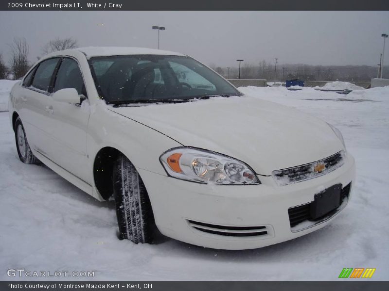 White / Gray 2009 Chevrolet Impala LT