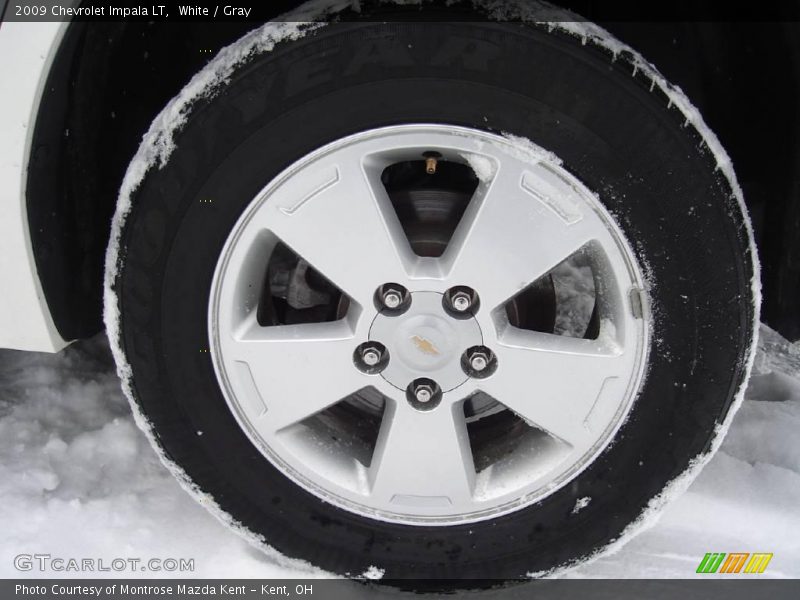 White / Gray 2009 Chevrolet Impala LT