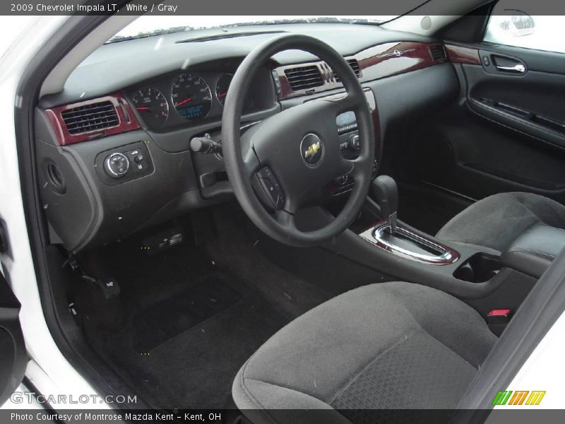White / Gray 2009 Chevrolet Impala LT