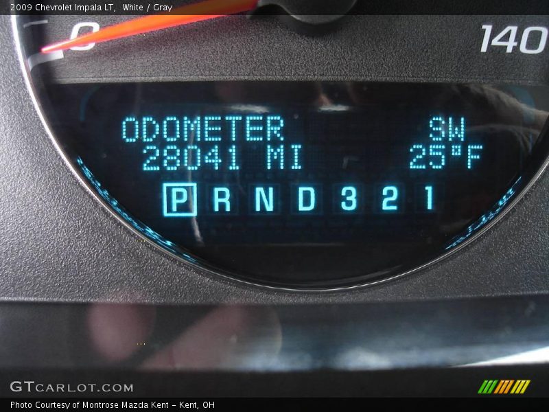 White / Gray 2009 Chevrolet Impala LT