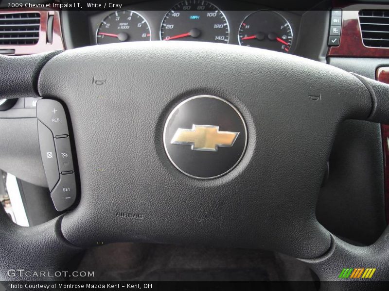 White / Gray 2009 Chevrolet Impala LT