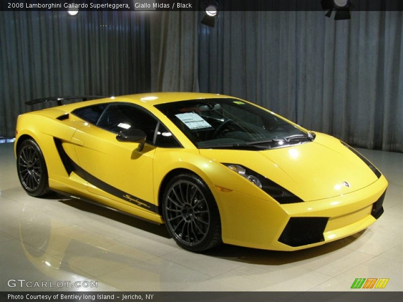 Giallo Midas / Black 2008 Lamborghini Gallardo Superleggera