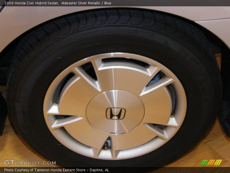 Alabaster Silver Metallic / Blue 2009 Honda Civic Hybrid Sedan