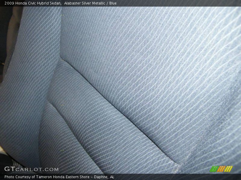 Alabaster Silver Metallic / Blue 2009 Honda Civic Hybrid Sedan