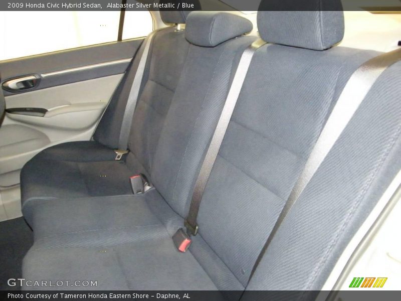 Alabaster Silver Metallic / Blue 2009 Honda Civic Hybrid Sedan