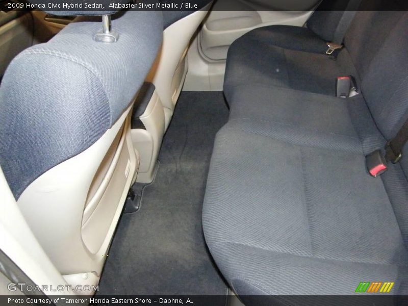 Alabaster Silver Metallic / Blue 2009 Honda Civic Hybrid Sedan