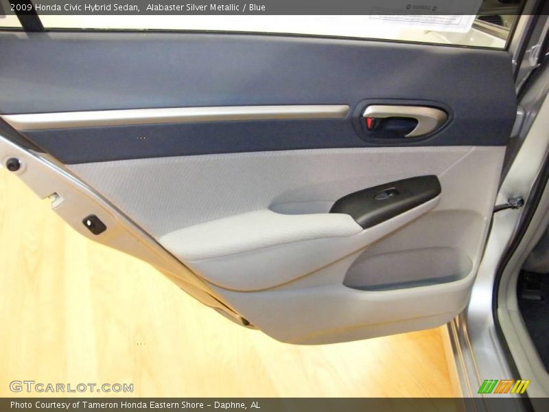 Alabaster Silver Metallic / Blue 2009 Honda Civic Hybrid Sedan