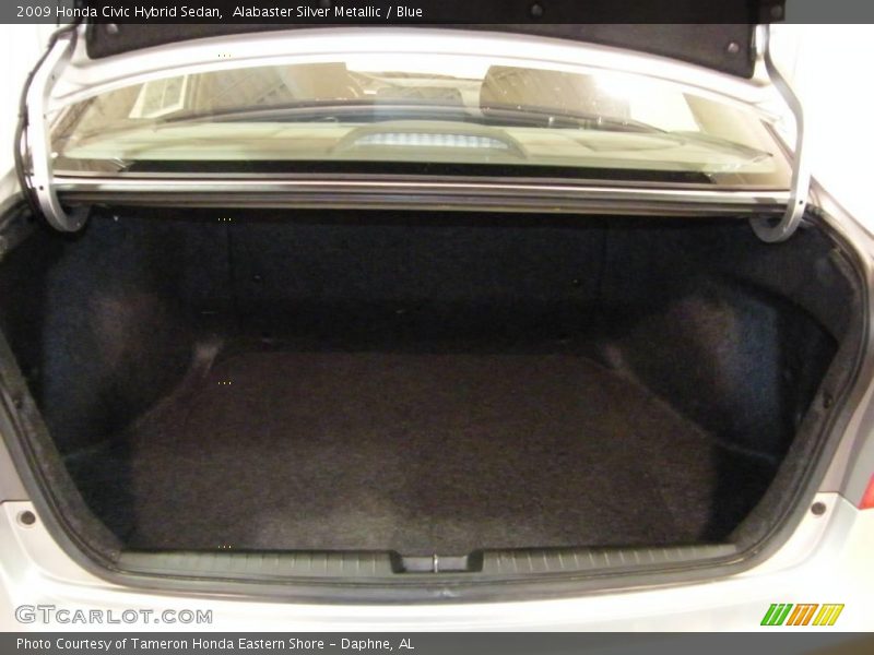 Alabaster Silver Metallic / Blue 2009 Honda Civic Hybrid Sedan