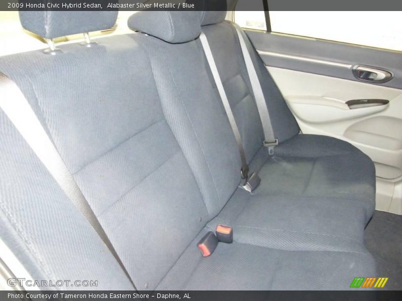 Alabaster Silver Metallic / Blue 2009 Honda Civic Hybrid Sedan