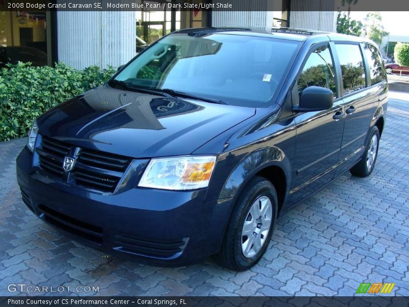 Modern Blue Pearl / Dark Slate/Light Shale 2008 Dodge Grand Caravan SE