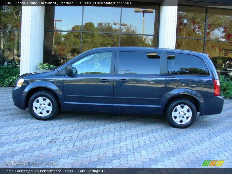 Modern Blue Pearl / Dark Slate/Light Shale 2008 Dodge Grand Caravan SE