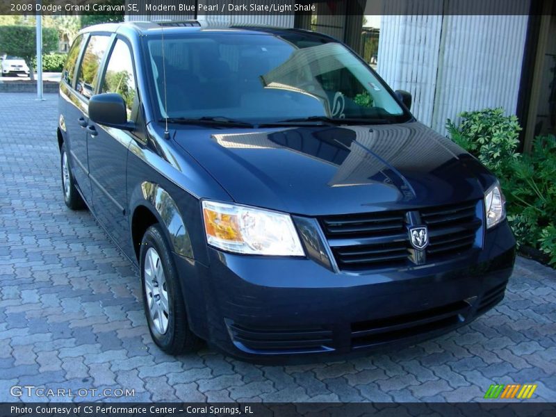 Modern Blue Pearl / Dark Slate/Light Shale 2008 Dodge Grand Caravan SE