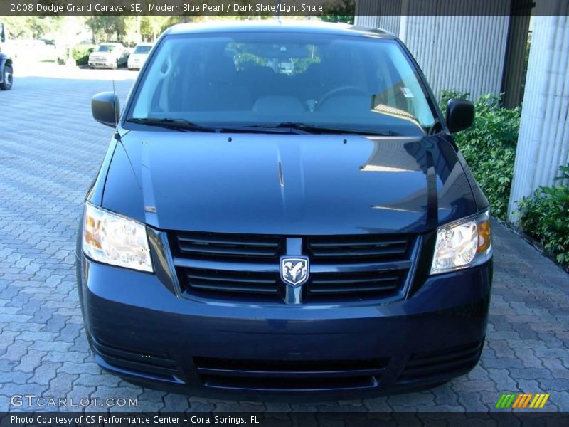 Modern Blue Pearl / Dark Slate/Light Shale 2008 Dodge Grand Caravan SE
