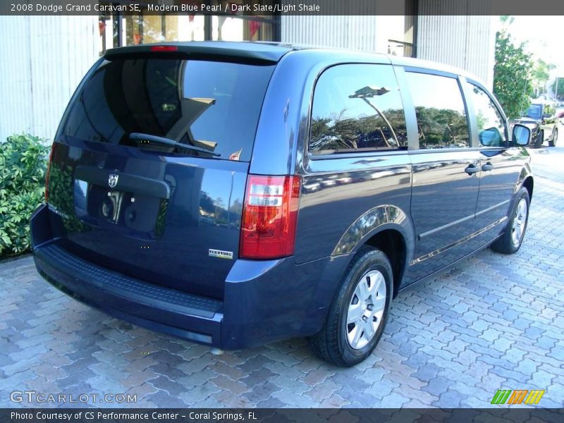 Modern Blue Pearl / Dark Slate/Light Shale 2008 Dodge Grand Caravan SE